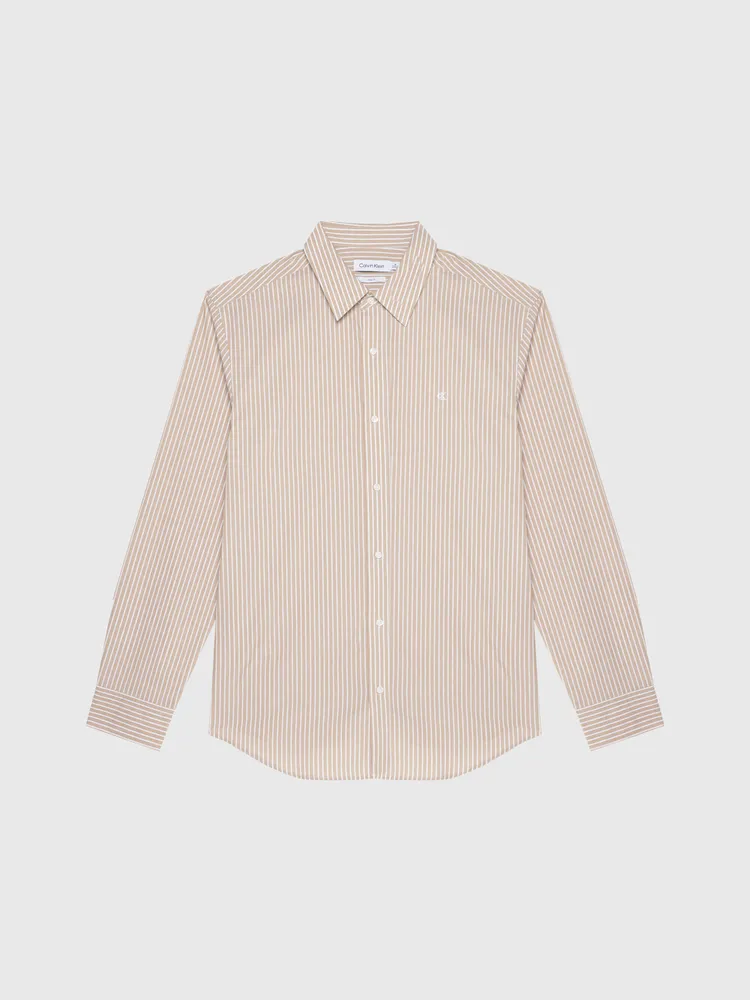 Camisa Calvin Klein Hombre Beige