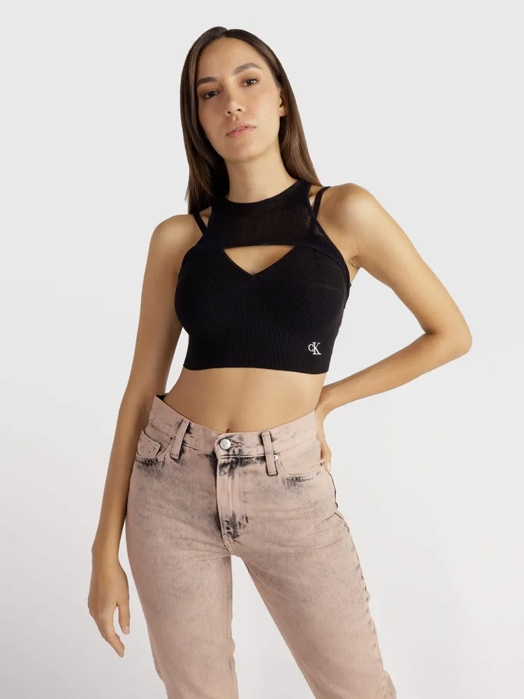 Top Calvin Klein Mujer Negro