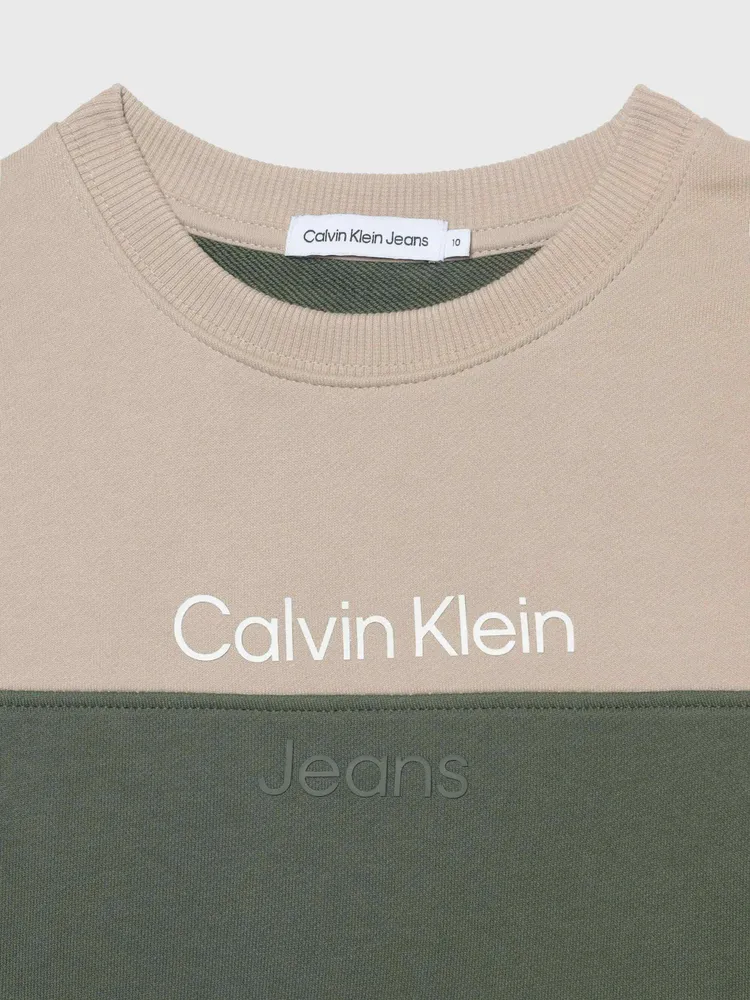 Sudadera Calvin Klein Niño Verde Olivo