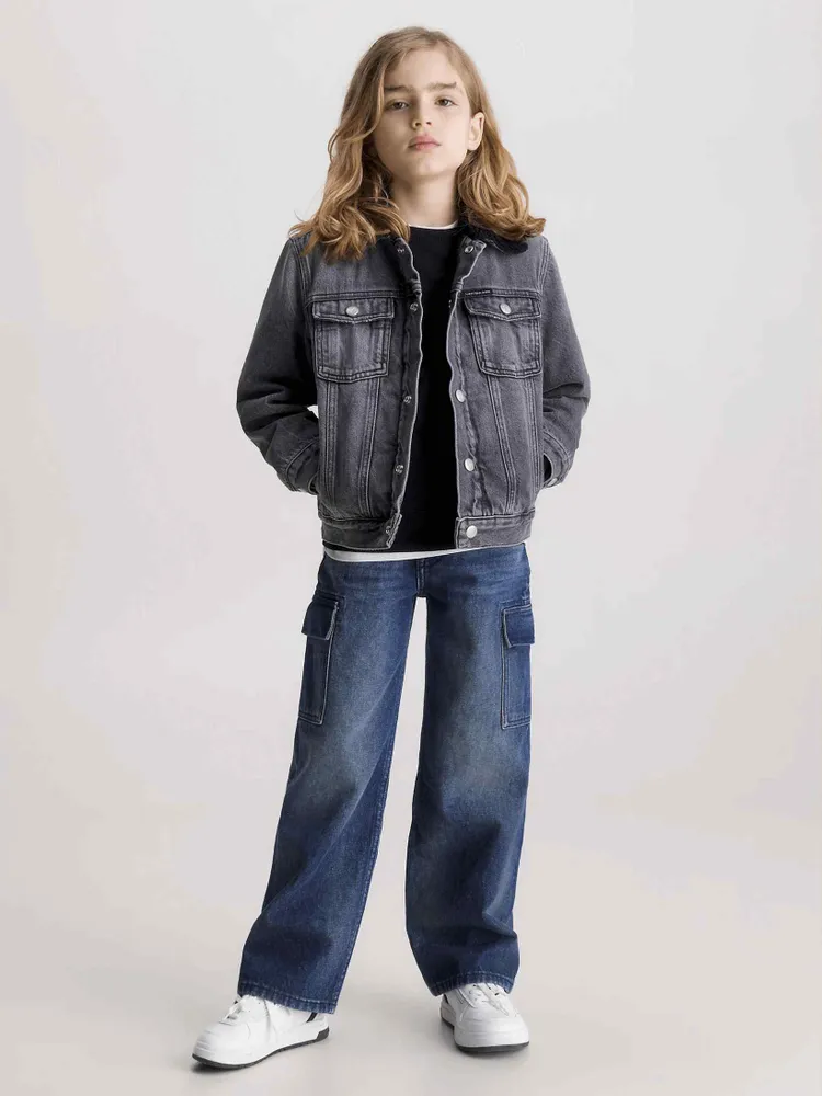 Jeans Calvin Klein Wide Leg Niño Azul