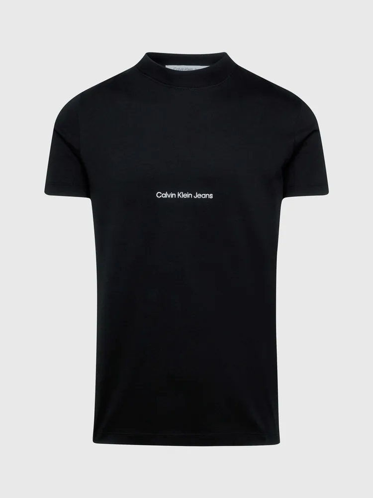 Playera Calvin Klein Slim Hombre Negro