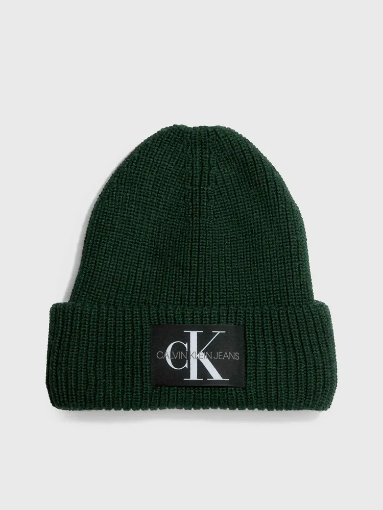 Gorro Calvin Klein Tejido Hombre Verde - Talla: Única