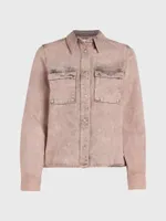 Camisa Calvin Klein Denim Mujer Beige