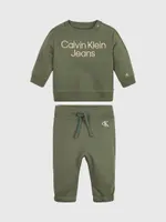 Set Calvin Klein de Sudadera con Pants Bebé Verde