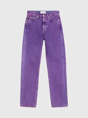 Jeans Calvin Klein High Rise Straight Mujer Morado