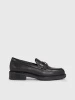 Mocasines Calvin Klein de Piel Mujer Negro