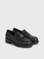 Mocasines Calvin Klein de Piel Mujer Negro