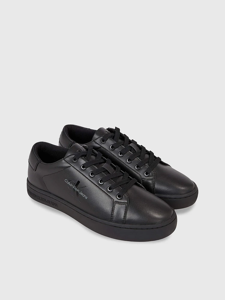 Tenis Calvin Klein con Monograma Hombre Negro