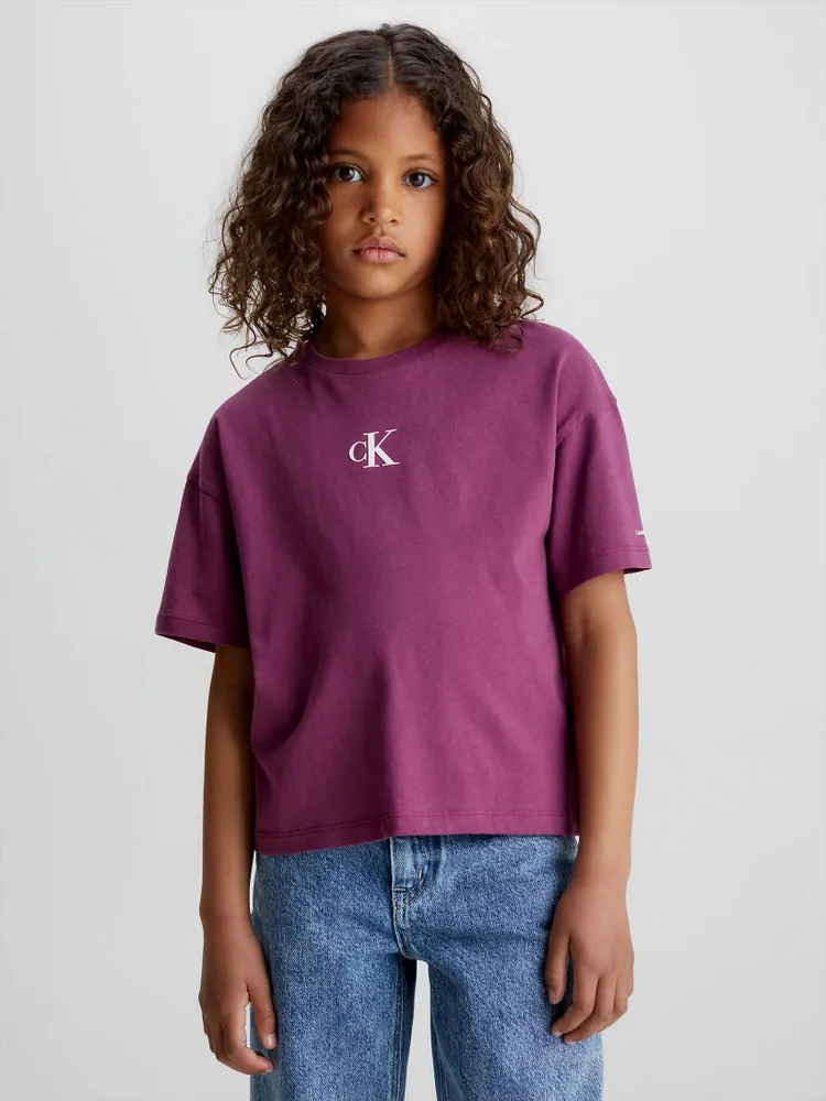 Playera Calvin Klein Niña Morado