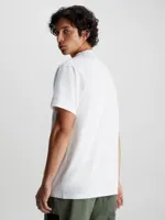 Playera Calvin Klein Bolsillo Hombre Blanco