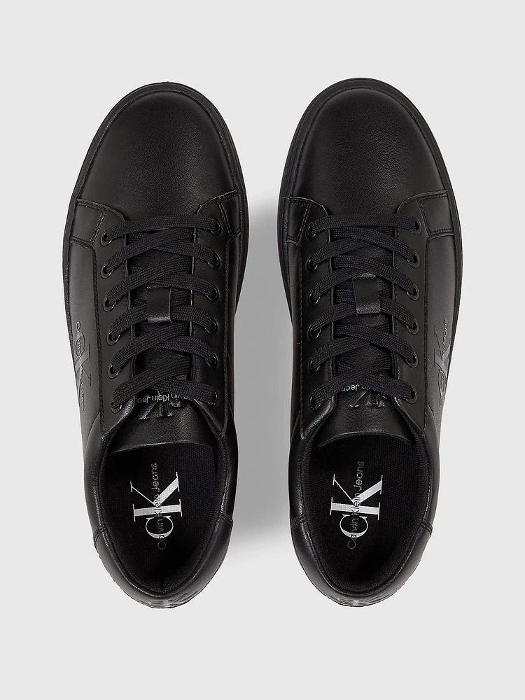 Tenis Calvin Klein con Monograma Hombre Negro