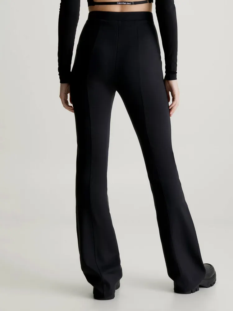 Pantalones Calvin Klein Acampanados Mujer Negro