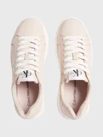 Tenis Calvin Klein con Logo Mujer Beige