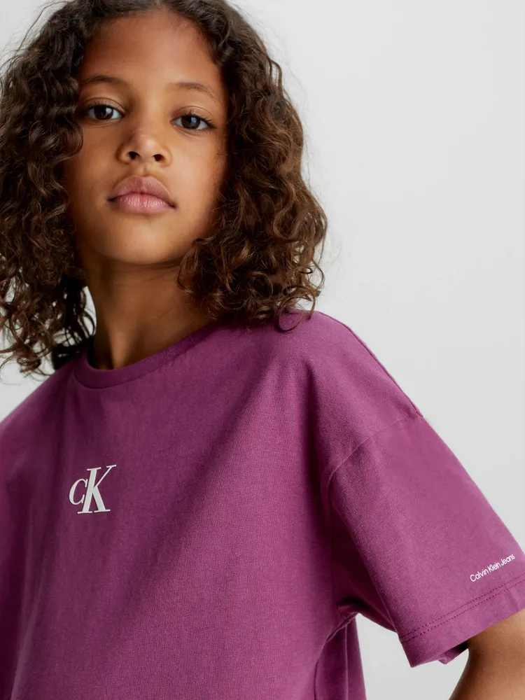 Playera Calvin Klein Niña Morado