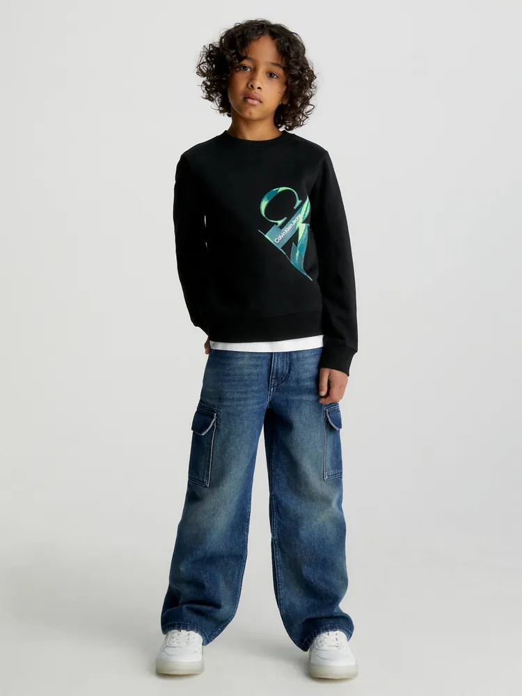 Sudadera Calvin Klein Estampado Niño Negro