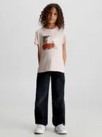 Playera Calvin Klein Boxy Niña Rosa