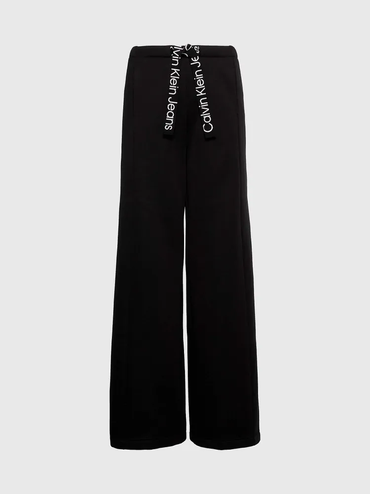 Pants Calvin Klein Wide Leg Mujer Negro