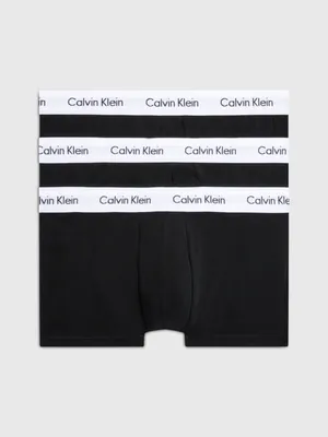 Trunks Calvin Klein Cotton Stretch Paquete de 3 Hombre Negro