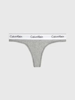 Tanga Calvin Klein Modern Cotton Mujer Gris