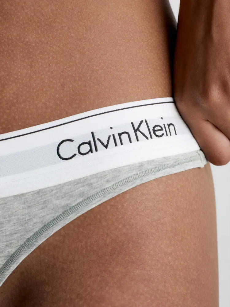 Tanga Calvin Klein Modern Cotton Mujer Gris