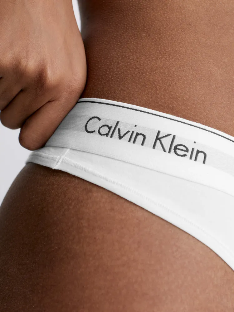 Tanga Calvin Klein Modern Cotton Mujer Blanco