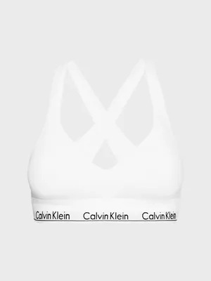 Top Calvin Klein Modern Cotton Light Lined Mujer Blanco