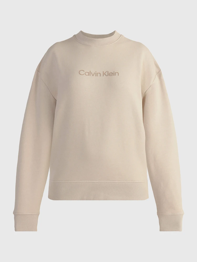 Sudadera Calvin Klein Mujer Beige