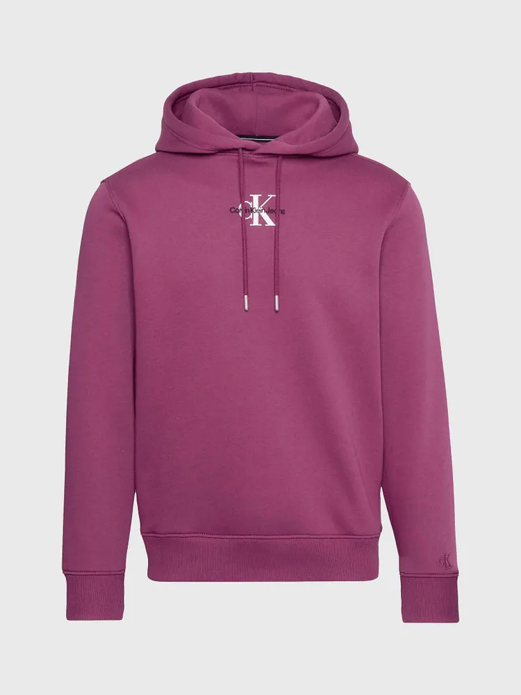 Sudadera Calvin Klein Monograma Hombre Morado