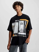 Playera Calvin Klein Estampado Hombre Negro