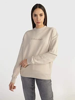 Sudadera Calvin Klein Mujer Beige