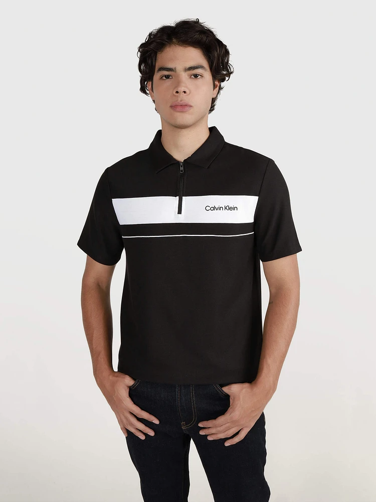 Polo Calvin Klein Hombre Negro