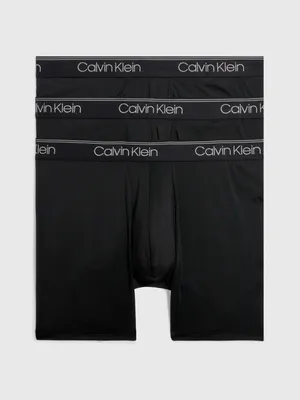Bóxers Calvin Klein Micro Stretch Paquete de 3 Hombre Negro