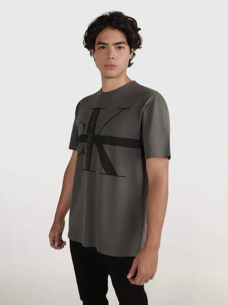 Playera Calvin Klein Hombre Gris