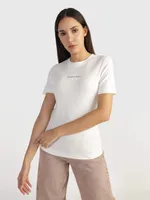 Playera Calvin Klein Mujer Beige