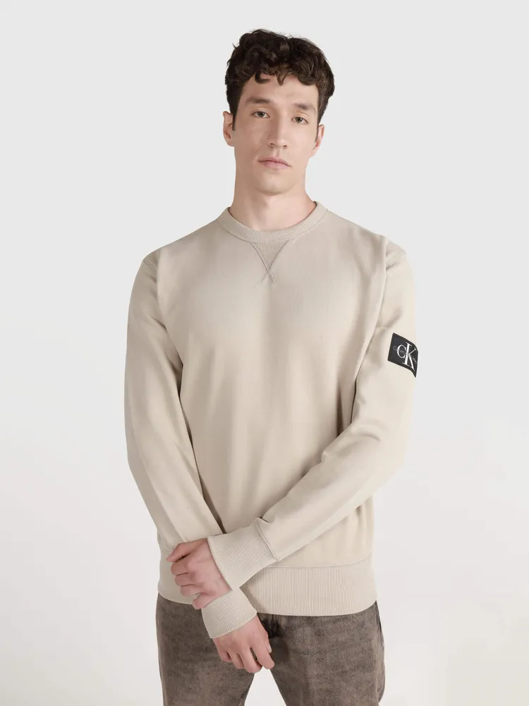 Sudadera Calvin Klein Hombre Beige