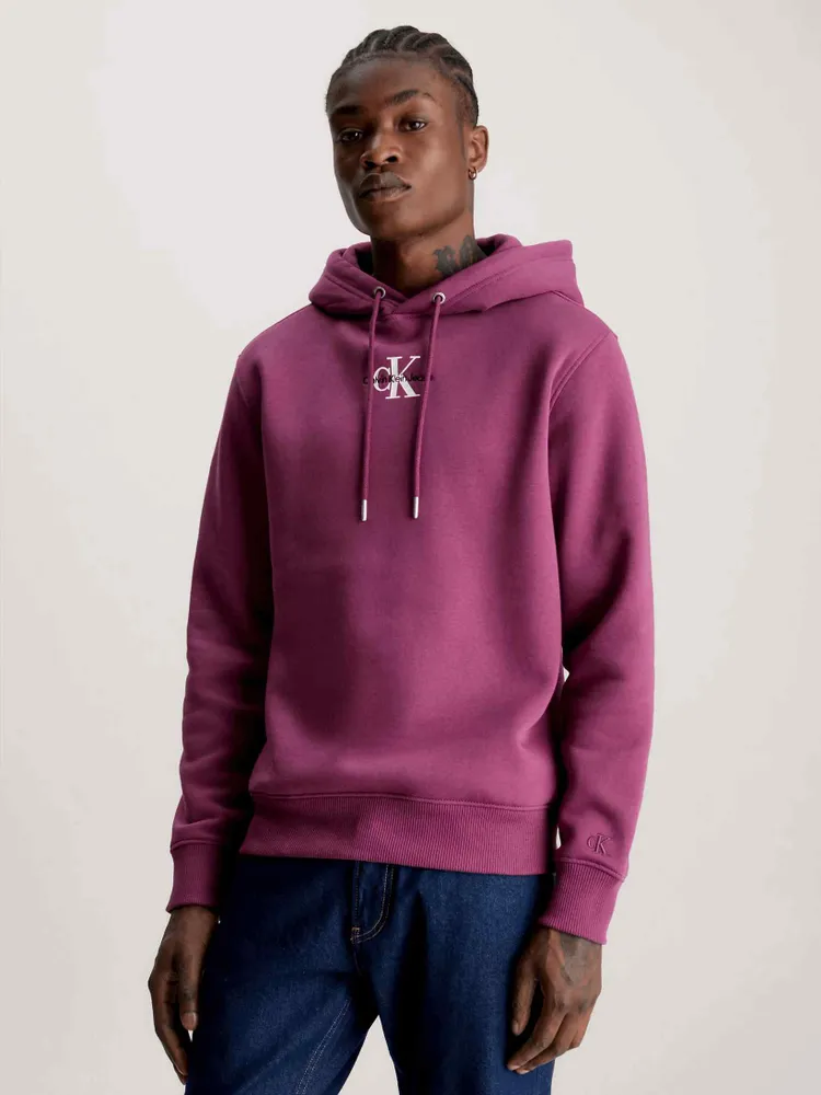 Sudadera Calvin Klein Monograma Hombre Morado