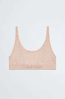 Brasier Calvin Klein Encaje Mujer Beige