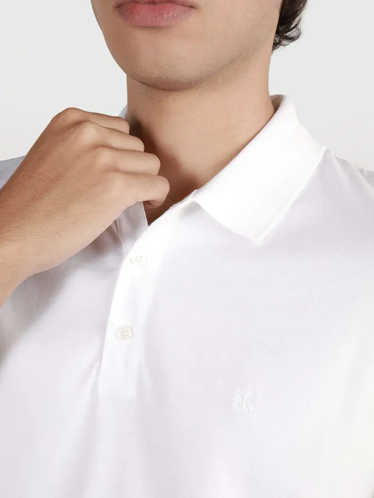 Polo Calvin Klein Hombre Blanco