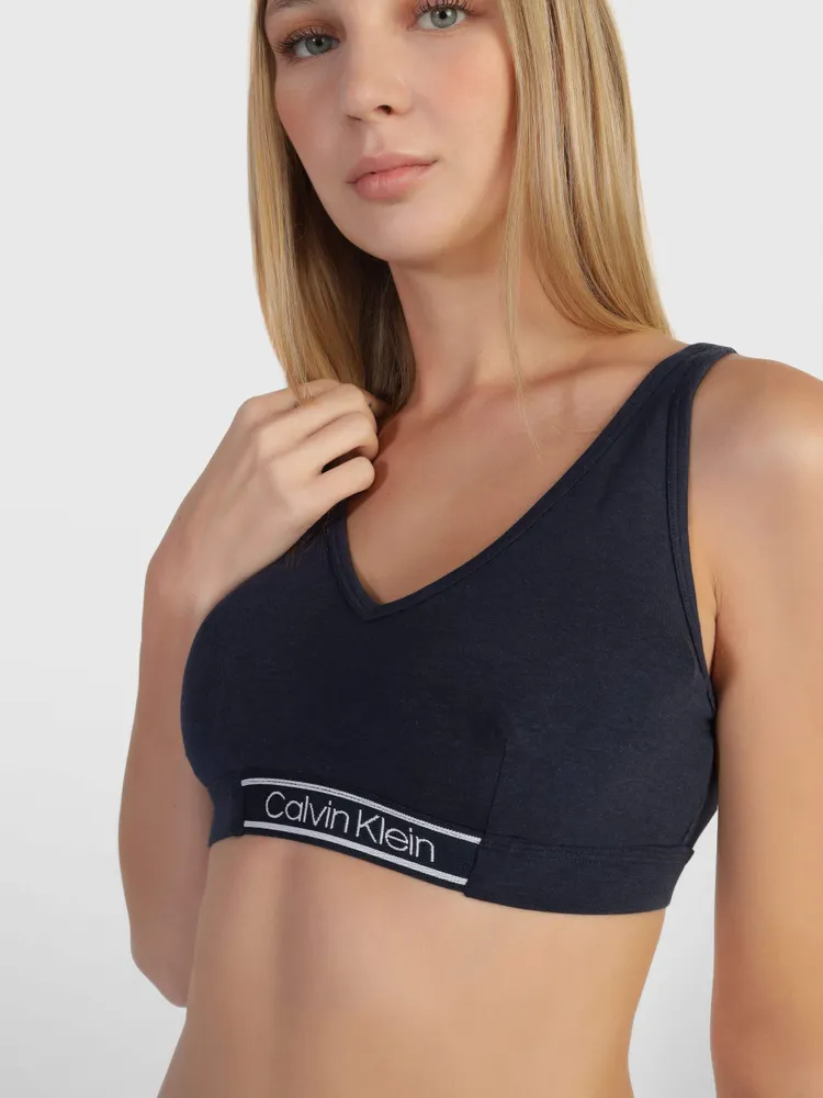 Bralette Calvin Klein Lightly Lined Mujer Azul Marino