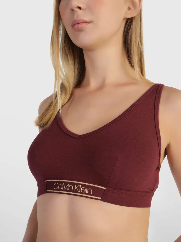 Bralette Calvin Klein Lightly Lined Mujer Rojo