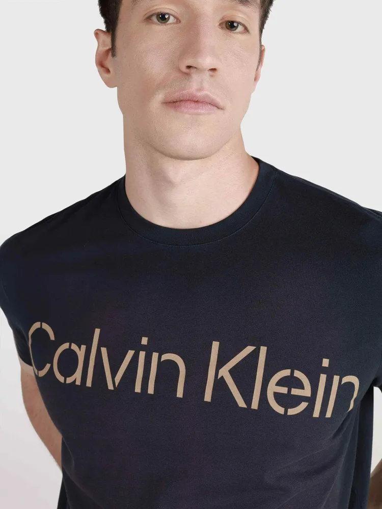 Playera Calvin Klein Hombre Azul Marino