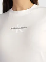 Playera Calvin Klein Mujer Beige