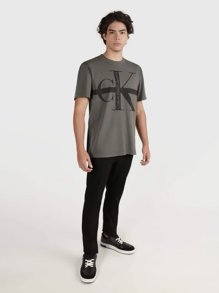 Playera Calvin Klein Hombre Gris