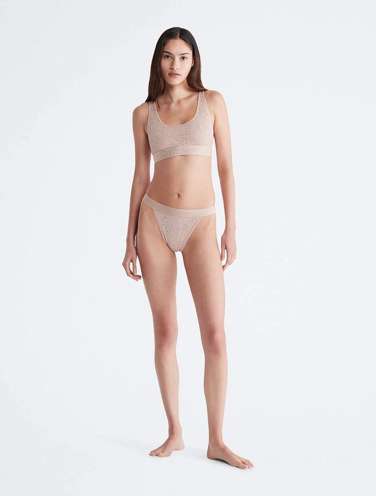 Brasier Calvin Klein Encaje Mujer Beige