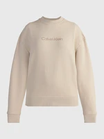 Sudadera Calvin Klein Mujer Beige