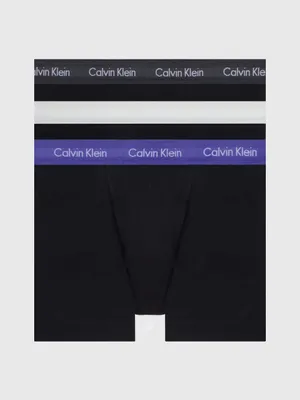 Trunks Calvin Klein Cotton Stretch Paquete de 3 Hombre Negro