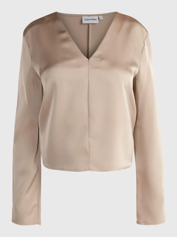 Blusa Calvin Klein Mujer Beige