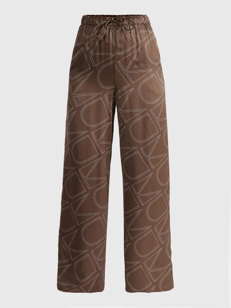 Pantalón Calvin Klein Mujer Café