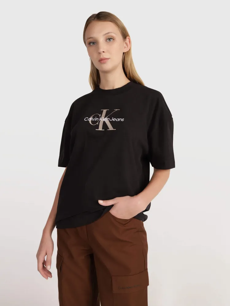 Playera Calvin Klein Mujer Negro