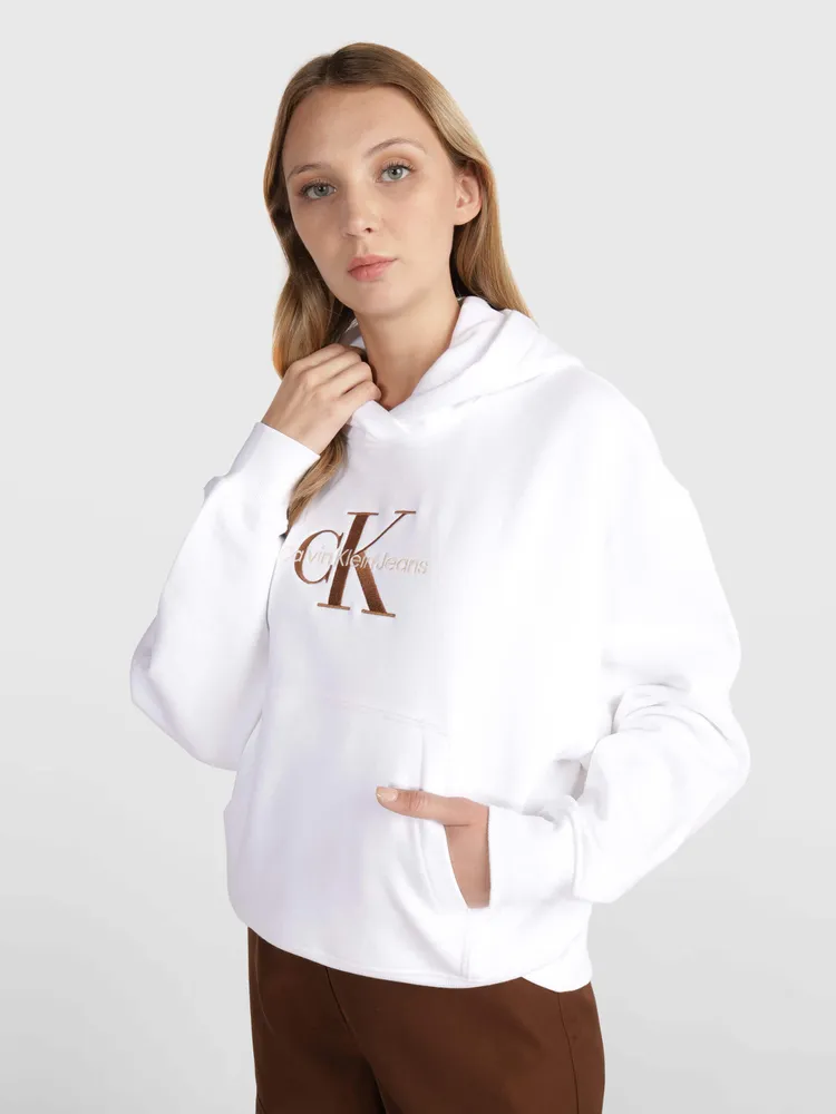 Sudadera Calvin Klein Mujer Blanco